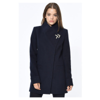 Z6634 DEWBERRY WOMEN'S COAT-NAVY BLUE