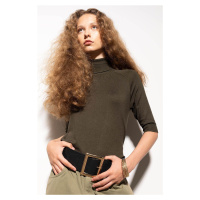 DEFACTO Regular Fit Turtleneck Half Sleeve Basic Plain Knitwear Sweater