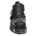 boty kožené unisex - ITALI NEGRO - NEW ROCK - M.992-S2