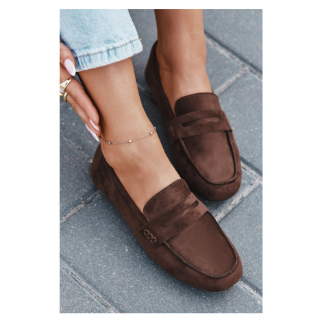 Boto Loafersy Mokasyny Damské Ploché Tmavě hnědé Soreline