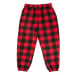 Burnside Pánské flanelové kalhoty BU8810 Red - Black -Checked