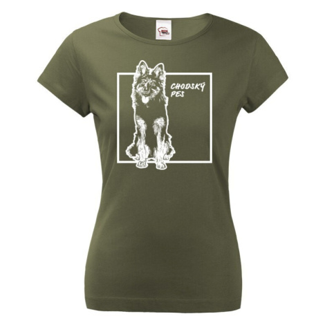 Dámské tričko pro milovníky zvířat - Chodský pes