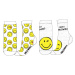 Smiley World - licence Dětské ponožky - Smiley World 5234125, bílá / světle šedý melír Barva: Mi