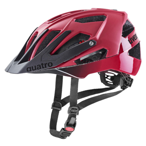 Cyklistická helma Uvex QUATRO CC, DARK RED - BLACK MAT