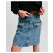 Sukně karl lagerfeld jeans klj decon denim mini skirt stone washed bright blue