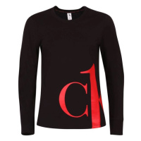 Calvin Klein SLEEP-L/S CREW NECK Dámské tričko s dlouhým rukávem, černá, velikost