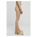 Ladies Rib Knit Bootcut Leggings - unionbeige