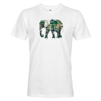 Pánské tričko s potiskem zvířat - Slon