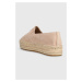 Semišové espadrilky Tommy Hilfiger TH SUEDE FLATFORM ESPADRILLE béžová barva, na platformě, FW0F