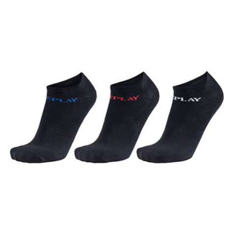 Replay Nízké sportovní ponožky - 3 páry C100628 Black