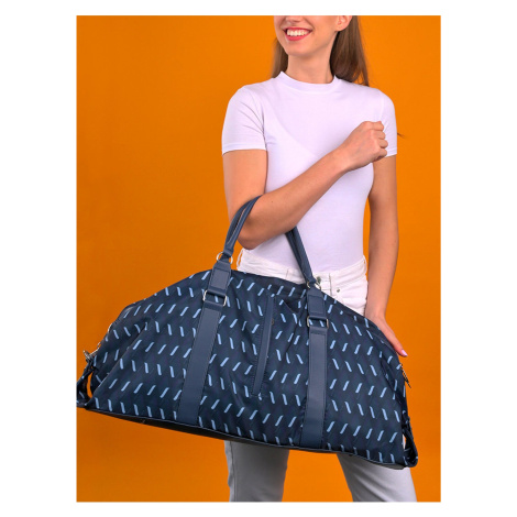 Modrá dámská vzorovaná cestovní taška VUCH Bonaly