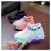 Ponožkové dětské tenisky Luminous svítící LED