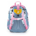 Školní batoh s pandami Topgal ELLY, modro-růžová