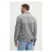 Džínová bunda Pepe Jeans RELAXED JACKET pánská, šedá barva, přechodná, PM402972UI3