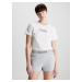 Dámské tričko Lounge T-Shirt Reimagined Heritage CREW NECK 000QS6798E100 bílá - Calvin Klein