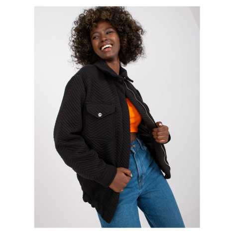 Bunda RV-KR-007.95P RUE PARIS Barva: Černá