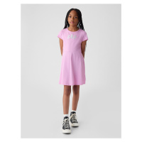 Růžové holčičí mini šaty GAP