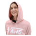 Vans WM DROP V LOGO HOODIE Dámská mikina, růžová, velikost