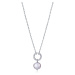 Viceroy Třpytivý stříbrný náhrdelník s perlou Elegant 13180C000-90