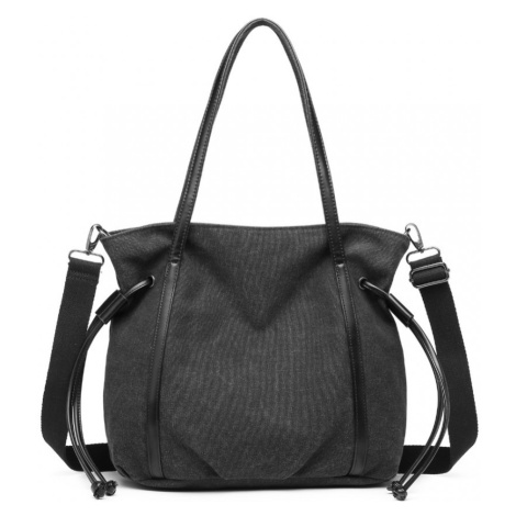 KONO Savana dámská taška na rameno - černá - 34 cm