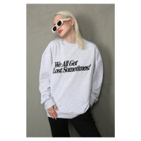 Madmext Carmelange Printed Sweatshirt