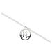 Náhrdelník karl lagerfeld k/monogram dip double necklace šedá