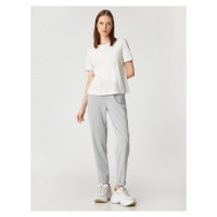 Koton Modal Comfortable Trousers with Tie Waist, Pockets