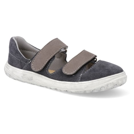 Barefoot sandálky Jonap - B21 šedé riflové