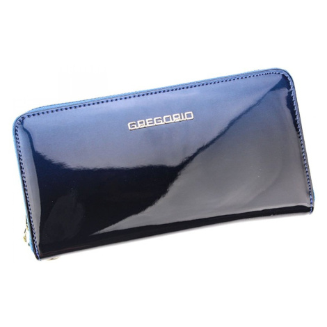 Elegantní kožená velká peněženka JOANA , modrá GREGORIO