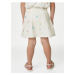 Krémová holčičí květovaná sukně Marks & Spencer