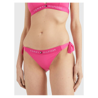 Tmavě růžový dámský spodní díl plavek Tommy Hilfiger Underwear
