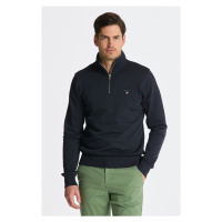 MIKINA GANT ORIGINAL HALF ZIP SWEAT modrá