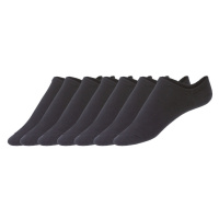 Dámské / Pánské nízké ponožky, 7 párů (černá)