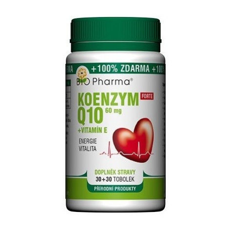 Koenzym Q10 Forte 60mg + Vitamín E 30+30 tobolek Bio-Pharma Bio Pharma