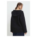 Mikina Answear Lab dámská, černá barva, s kapucí, hladká