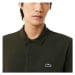 Lacoste Regular Fit Cotton Blend Polo Shirt Dark Khaki Green Zelená