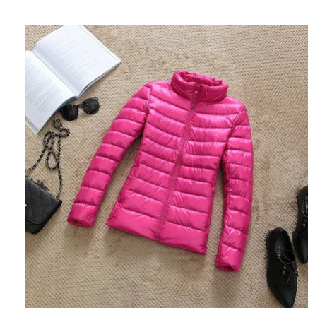 dámská bunda – slim střih, krátká parka s kapucí