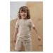 Dětské bavlněné šortky Jamiks béžová barva