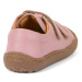 FRODDO TENISKY LEATHER D-VELCRO Pink 2 | Dětské barefoot tenisky