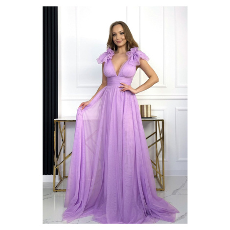 Světle fialové tylové šaty Melisa Paris Style
