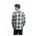 Meatfly pánská košile Hunt 2.0 Premium Blue/Brown | Modrá | 100% bavlna