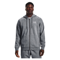 UNDER ARMOUR-UA Essential Fleece FZ Hood-GRY-1373881-012 Šedá