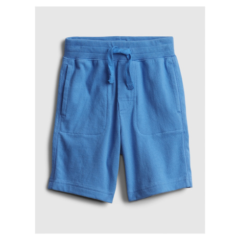 GAP modré dětské kraťasy 100% organic cotton mix and match pull-on shorts