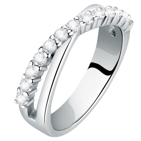 Morellato Elegantní stříbrný prsten se zirkony Scintille SAQF151