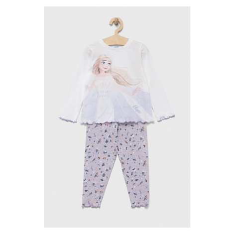 Dětské bavlněné pyžamo OVS fialová barva, s potiskem