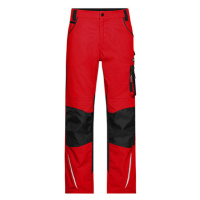 James&Nicholson Pánské pracovní kalhoty JN832 Red
