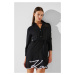 Plážové oblečení karl lagerfeld karl dna signature beach dress black
