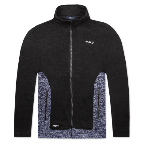 Pánská outdoorová mikina - Wolf B2256, tmavě šedá Barva: Šedá