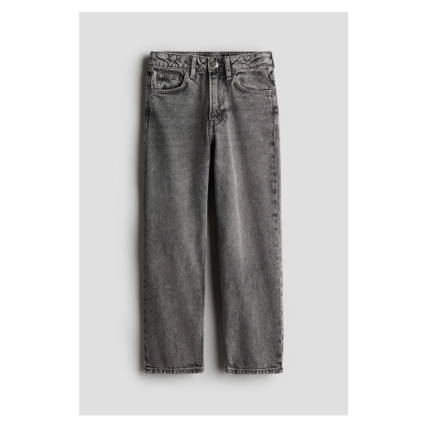 H & M - Loose Fit Jeans - šedá H&M