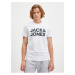 Bílé pánské tričko Jack & Jones Neon Pop